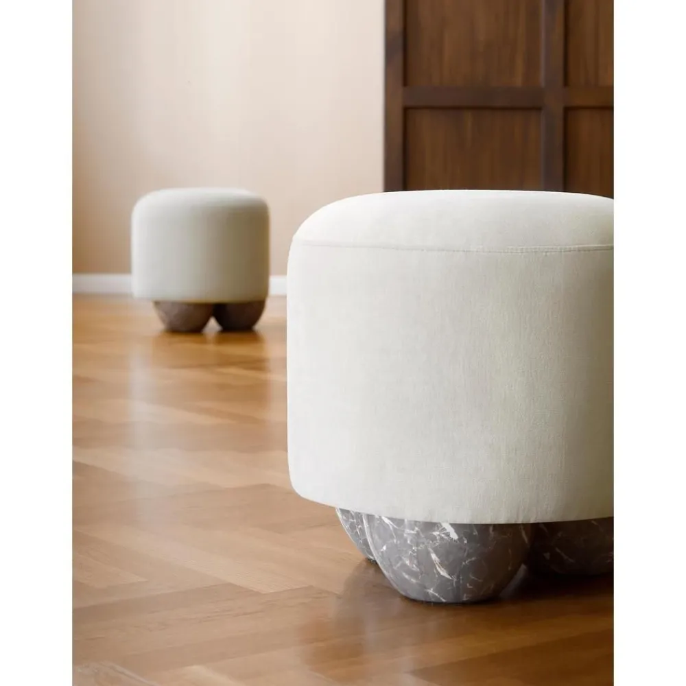 Sgabello Imbottito Lino*Westwing Collection Outlet