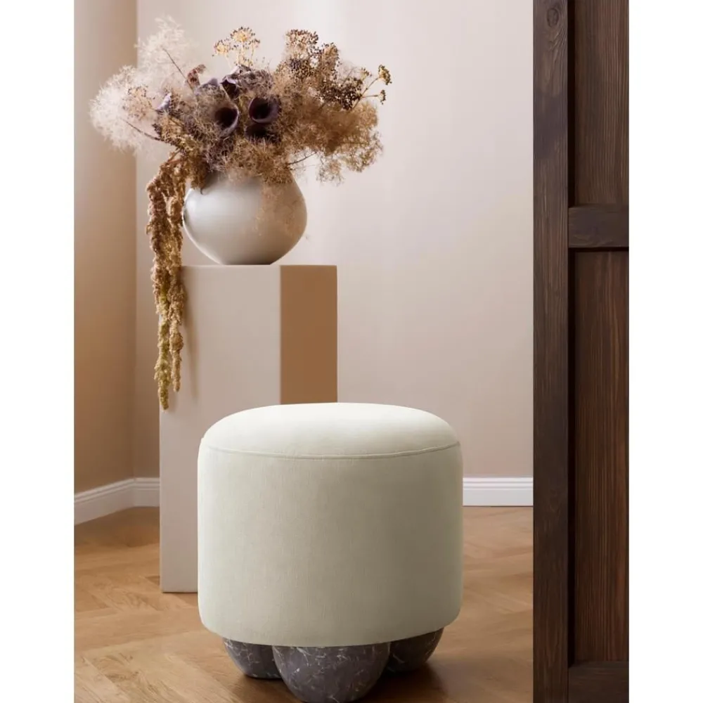 Sgabello Imbottito Lino*Westwing Collection Outlet