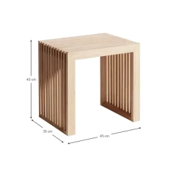 Sgabello In Bambu Rib*Cinas Outlet