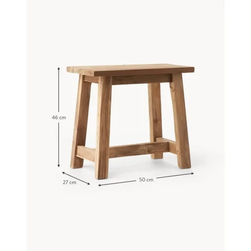 Sgabello In Legno Di Teak Lawas*Westwing Collection Outlet