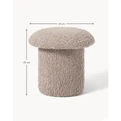 Sgabello In Teddy Shroom*Westwing Collection Fashion