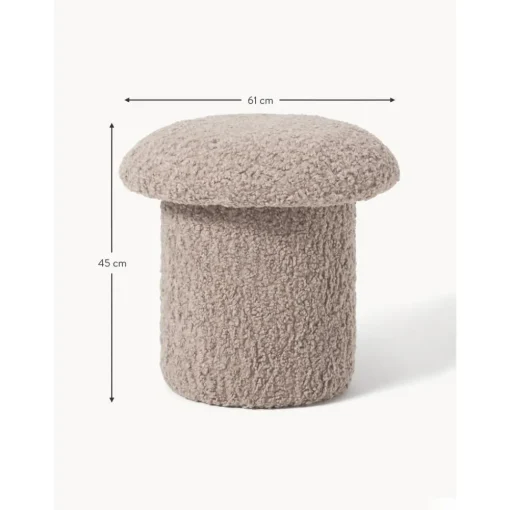 Sgabello In Teddy Shroom*Westwing Collection Fashion