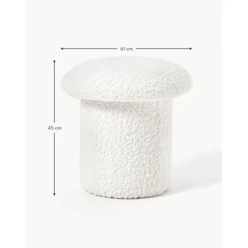 Sgabello In Teddy Shroom*Westwing Collection Hot