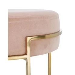 Sgabello In Velluto Con Struttura In Metallo Madeleine*Westwing Collection Sale