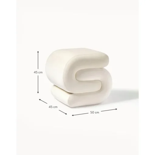 Sgabello In Velluto Merle*Westwing Collection Outlet
