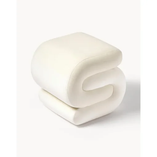 Sgabello In Velluto Merle*Westwing Collection Outlet