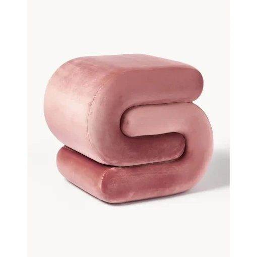 Sgabello In Velluto Merle*Westwing Collection Discount