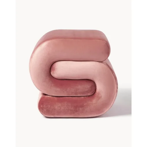 Sgabello In Velluto Merle*Westwing Collection Discount