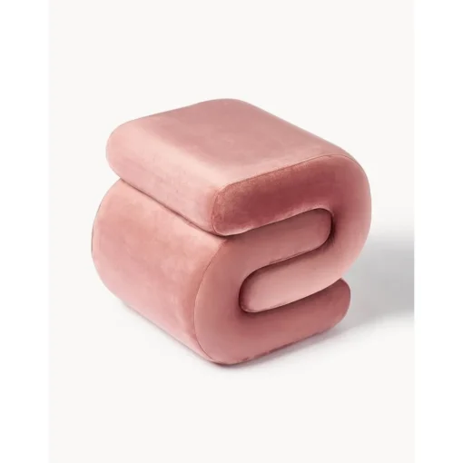 Sgabello In Velluto Merle*Westwing Collection Discount