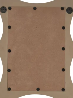 Specchio Da Parete Con Cornice Ondulata In Legno Di Mango Riva