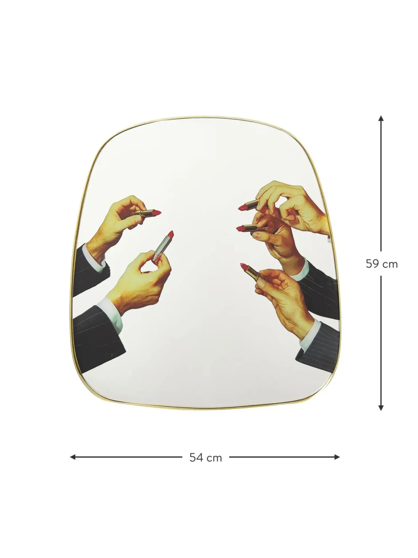 Specchio Da Parete Di Design Lipsticks