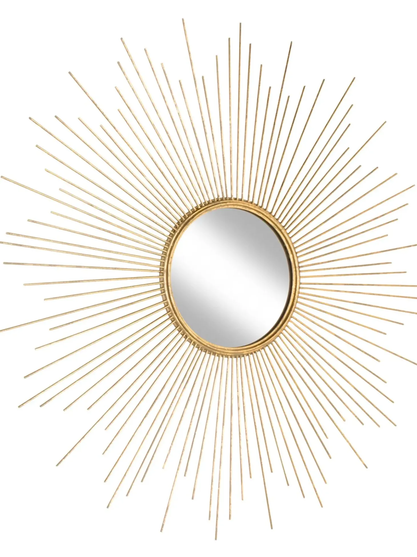 Specchio Da Parete In Metallo Dorato Ella