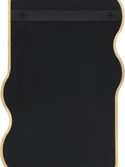 Specchio Da Parete Ondulato In Legno Stream