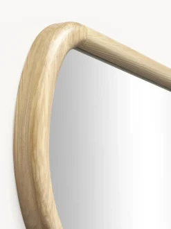 Specchio Da Parete Ondulato In Legno Stream