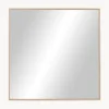 Specchio Rettangolare Da Parete Con Cornice In Legno Di Quercia Marrone Avery
