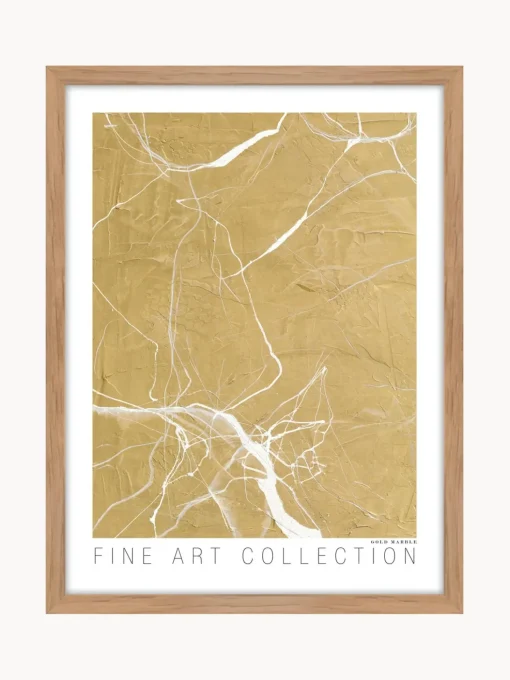 Stampa Digitale Incorniciata Oro Marble