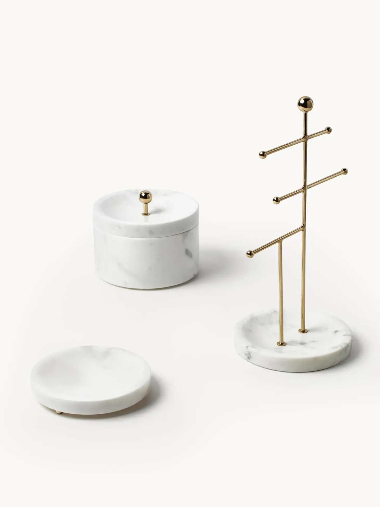 Stand Portagioie Con Base In Marmo Selina