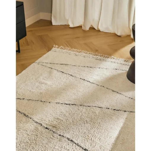 Tappeto In Cotone Fatto A Mano Con Motivo A Zigzag E Frange Asisa*Westwing Collection Sale
