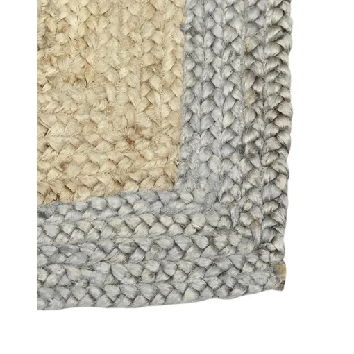 Tappeto In Juta Taftato A Mano Con Bordo Grigio Shanta*Westwing Collection Discount