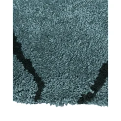 Tappeto Rotondo A Pelo Lungo Blu Petrolio Davin, Fatto A Mano*Westwing Collection Discount