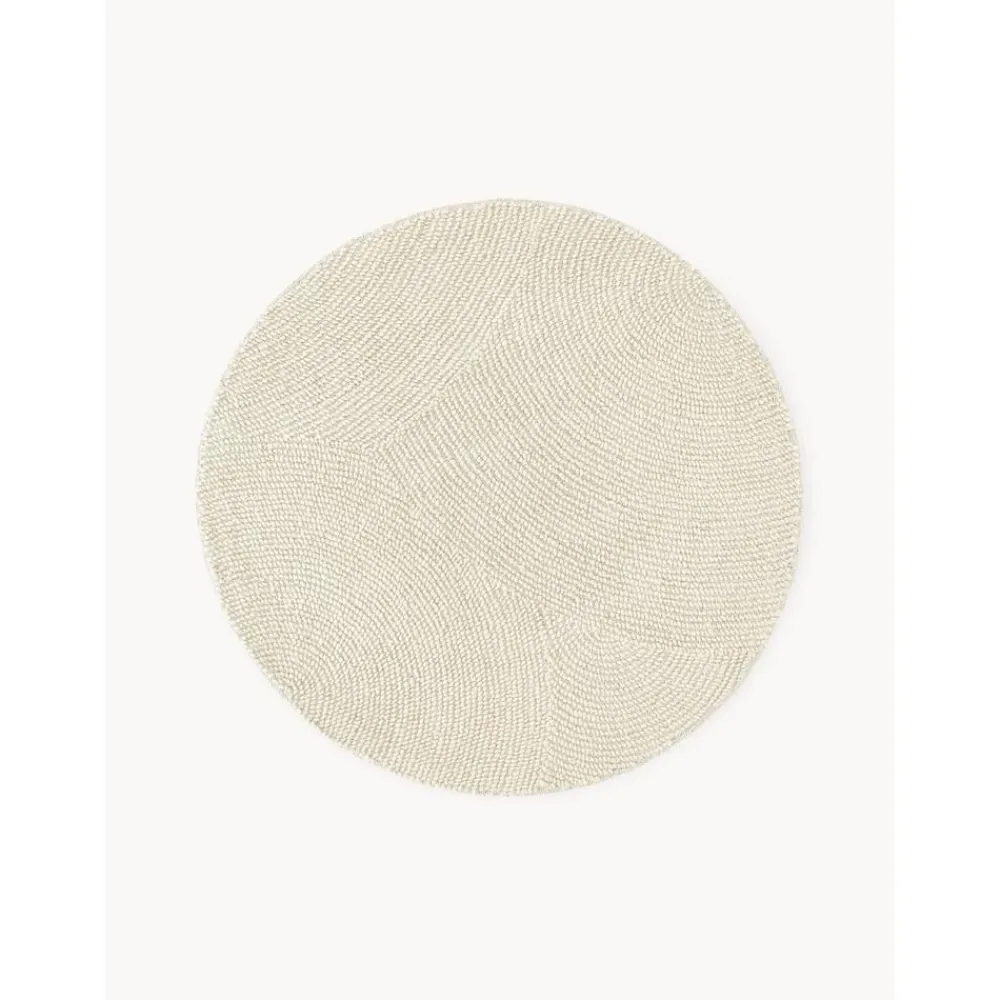 Tappeto Rotondo Fatto A Mano A Pelo Corto Realizzato Con Materiali Riciclati Eleni*Westwing Collection Best