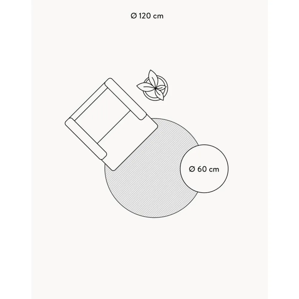 Tappeto Rotondo Fatto A Mano A Pelo Corto Realizzato Con Materiali Riciclati Eleni*Westwing Collection Best