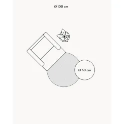 Tappeto Rotondo In Juta Fatto A Mano Con Bordo Grigio Shanta*Westwing Collection New