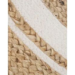 Tappeto Rotondo In Juta Fatto A Mano Clover*Westwing Collection Clearance