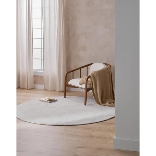 Tappeto Rotondo In Viscosa Tessuto A Mano Jane*Westwing Collection Hot