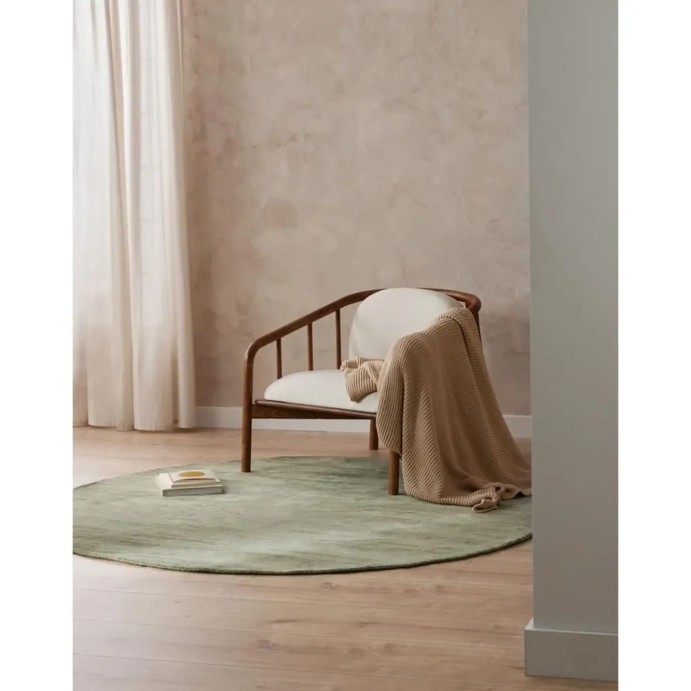 Tappeto Rotondo In Viscosa Tessuto A Mano Jane*Westwing Collection Best