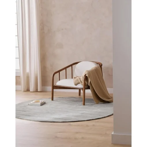 Tappeto Rotondo In Viscosa Fatto A Mano Jane*Westwing Collection Clearance