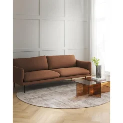 Tappeto Rotondo In Viscosa Taftato A Mano Jane*Westwing Collection New