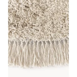 Tappeto Rotondo Soffice A Pelo Lungo Con Frange Dreamy*Westwing Collection New