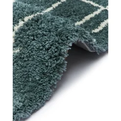 Tappeto Soffice Fatto A Mano A Pelo Lungo Color Petrolio Amelie*Westwing Collection Fashion