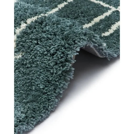 Tappeto Soffice Fatto A Mano A Pelo Lungo Color Petrolio Amelie*Westwing Collection Fashion