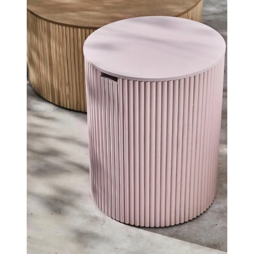 Tavolino Contenitore Rotondo Nele*Westwing Collection Outlet