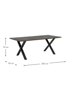 Tavolino Da Giardino In Legno Di Quercia Maldon 200 X 95 Cm