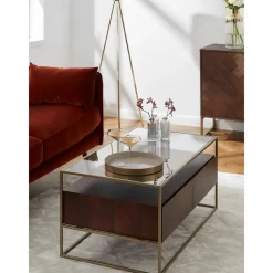 Tavolino Da Salotto In Legno Con Cassetti Theodor*Westwing Collection Outlet
