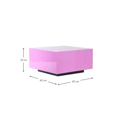 Tavolino Da Salotto In Vetro Con Effetto Specchio Block*HKliving Discount