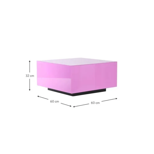 Tavolino Da Salotto In Vetro Con Effetto Specchio Block*HKliving Discount