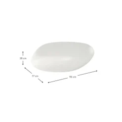 Tavolino Da Salotto Ovale A Forma Di Pietra Pietra*Westwing Collection Discount