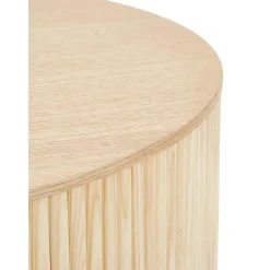Tavolino Da Salotto Rotondo Con Contenitore Nele*Westwing Collection Hot