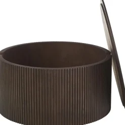 Tavolino Da Salotto Rotondo In Legno Con Vano Contenitore Nele*Westwing Collection Clearance