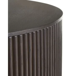 Tavolino Da Salotto Rotondo In Legno Con Vano Contenitore Nele*Westwing Collection Clearance