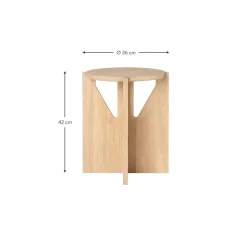 Tavolino In Legno Di Quercia Naturale Future*Kristina Dam Clearance