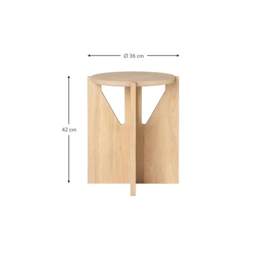 Tavolino In Legno Di Quercia Naturale Future*Kristina Dam Clearance