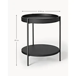 Tavolino In Legno Nero Renee*Westwing Collection Discount