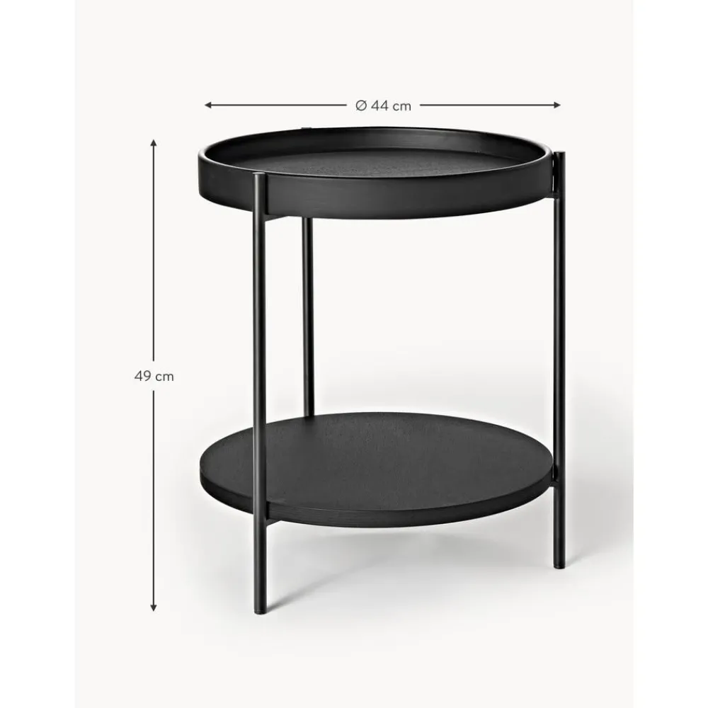 Tavolino In Legno Nero Renee*Westwing Collection Discount