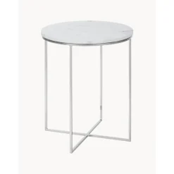Tavolino Rotondo Con Piano In Marmo Alys*Westwing Collection Outlet
