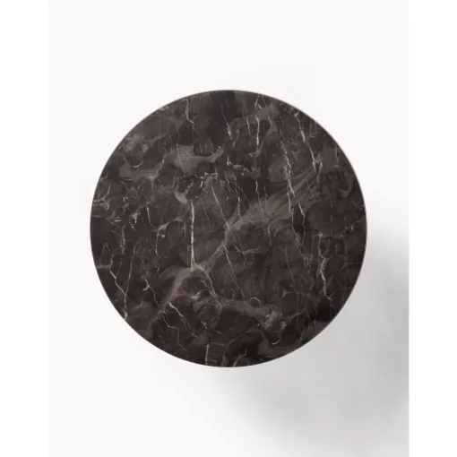 Tavolino Rotondo Da Salotto Con Piano In Vetro Effetto Marmo Antigua*Westwing Collection Best